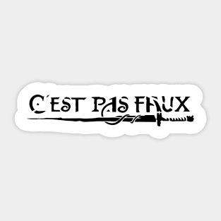 cest pas faux Sticker